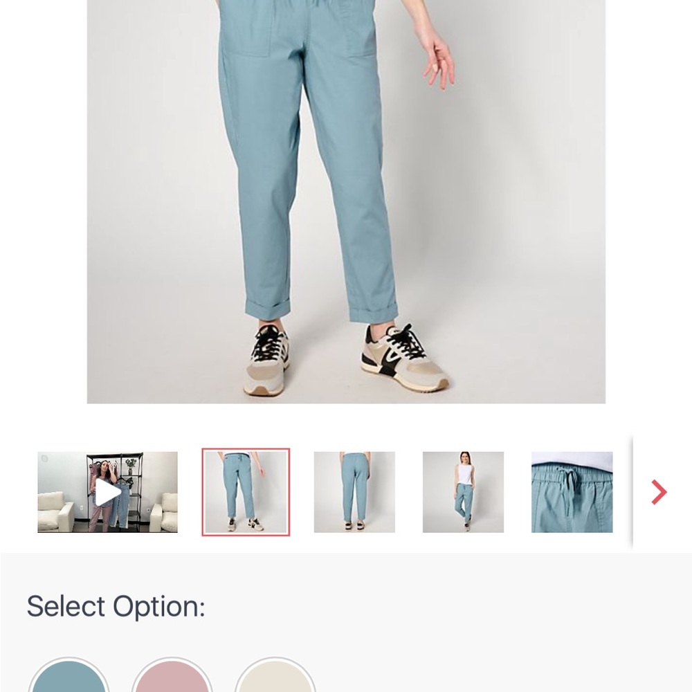 Zuda Pants stretch woven ankle pant, New in Package, never worn